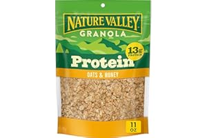 Nature Valley Protein Granola, Oats and Honey Granola, Resealable Snack Pouch, 11 oz