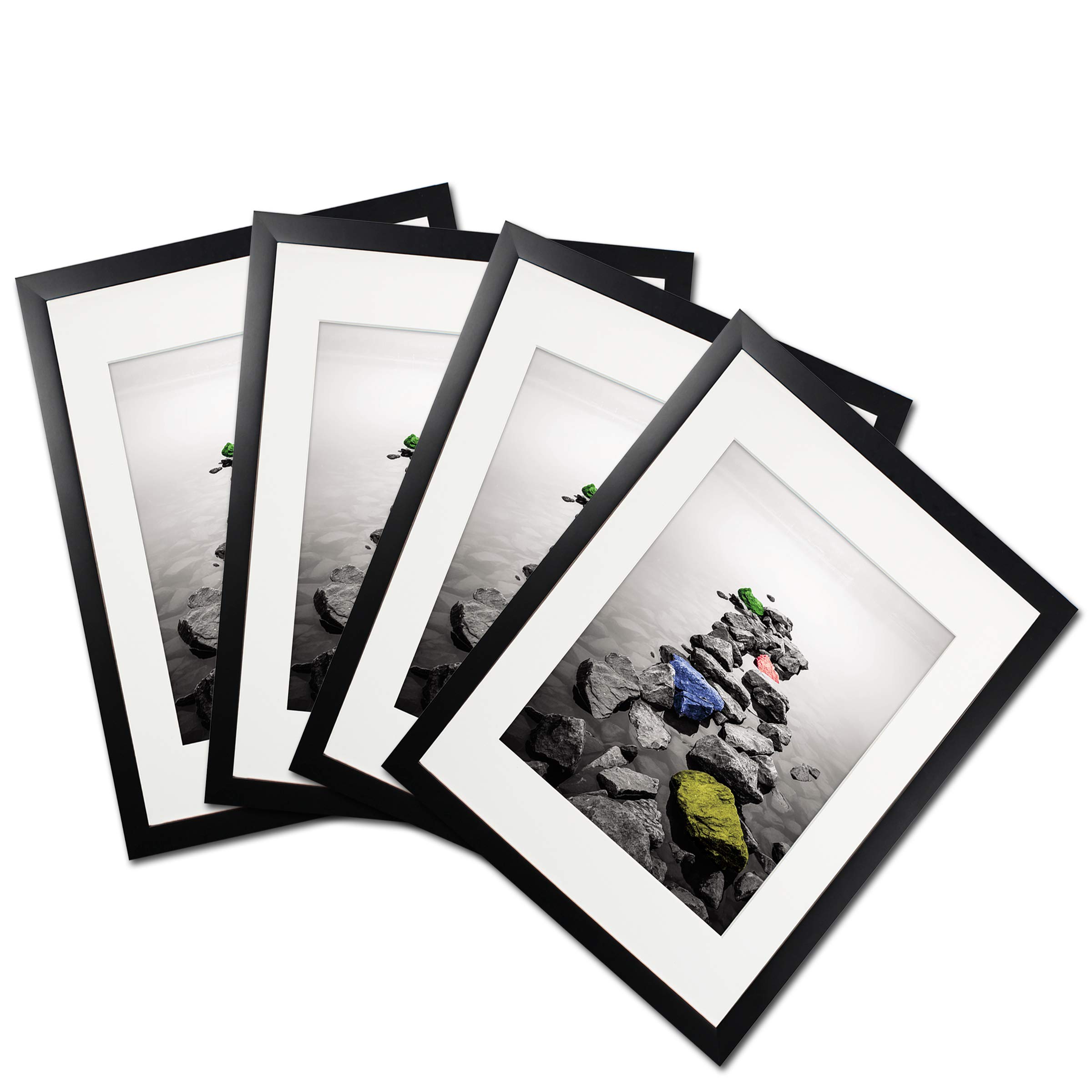 SuperDecor 11x14 Black Picture Frame Made to Display Pictures 8x10