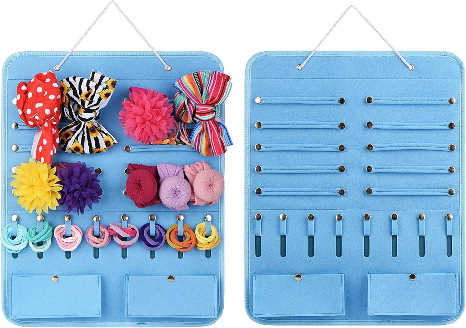 Hair Clips Storage Bows Headband Holder Scrunchie Organizer