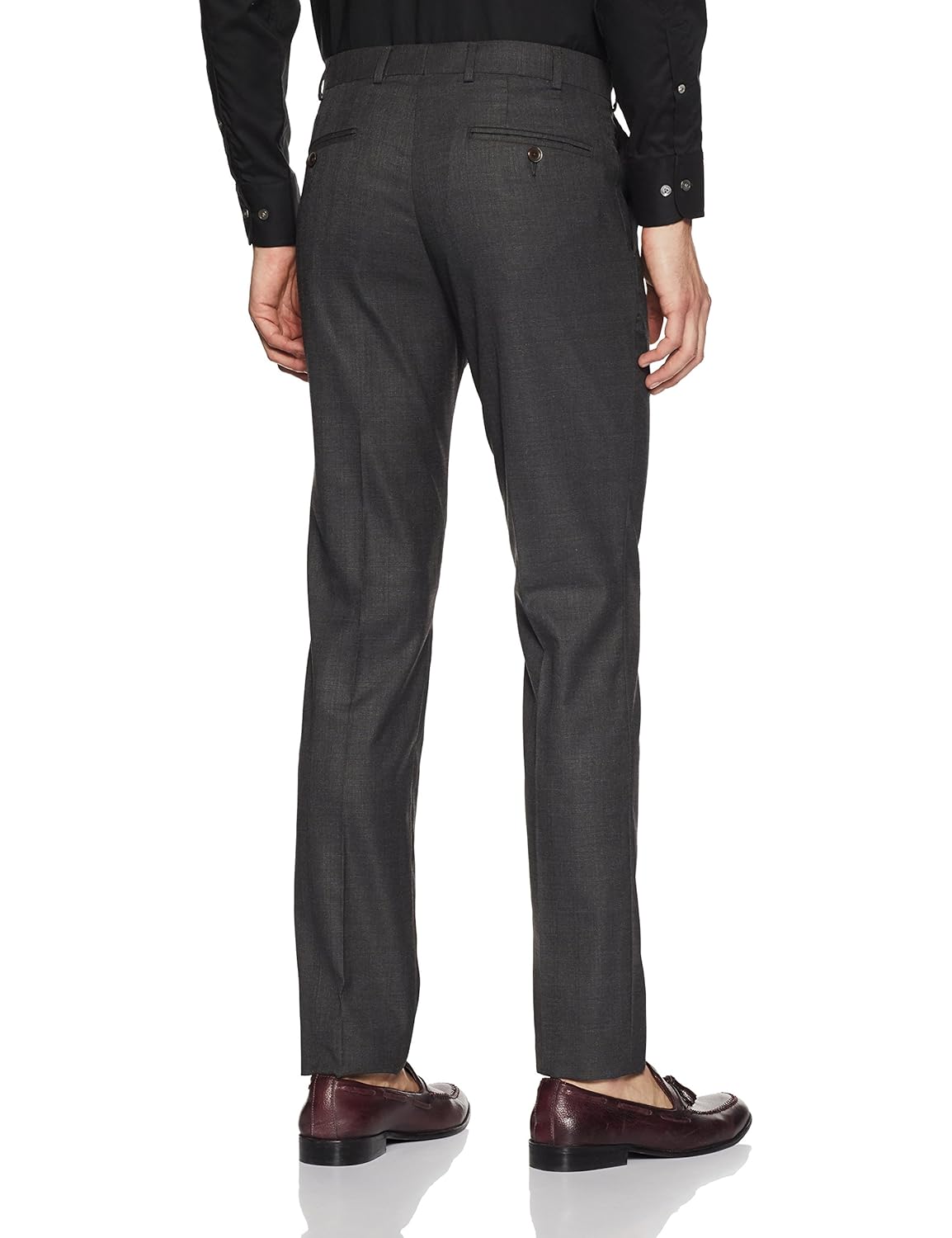 raymond men's slim fit formal trousers