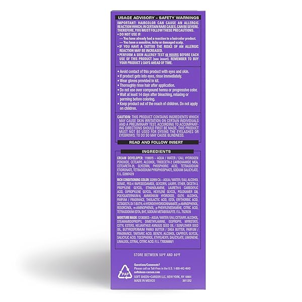 SOFTSHEEN-CARSON DARK AND LOVELY FADE RESIST RICH CONDITIONING HAIR COLOR, PERMANENT HAIR COLOR, UP TO 100 PERCENT GRAY COVERAGE, BRILLIANT SHINE WITH ARGAN OIL AND VITAMIN E, HONEY BLONDE