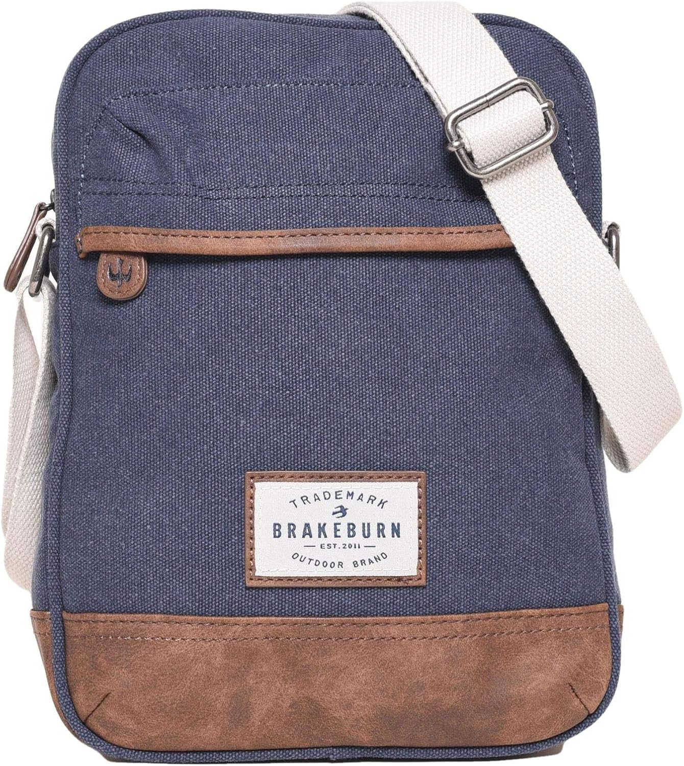 Brakeburn Mens Canvas Cross Body Bag Navy One Size Amazon.co.uk Clothing