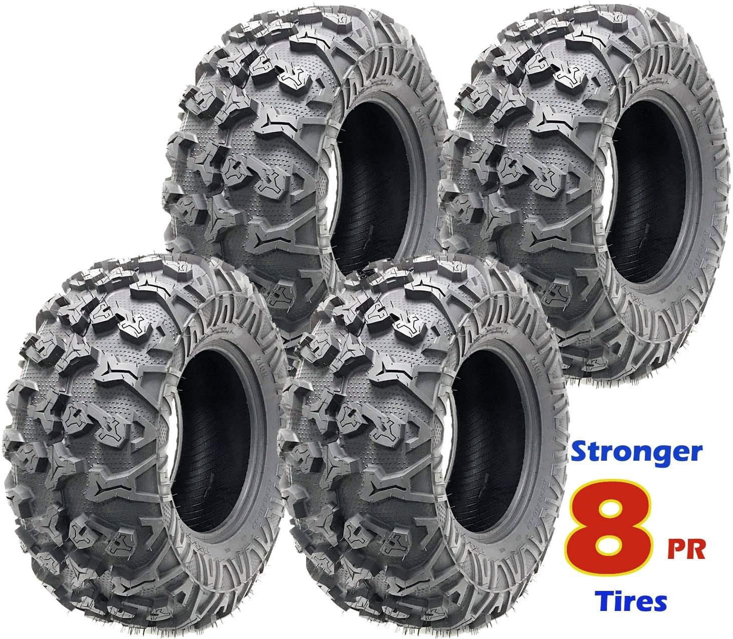 Set of 4 premium Free Country ATV UTV tires 25x1012 25x10x12 8PR