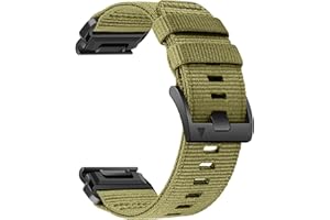 Abanen Rugged Nylon Watch Bands for Garmin Fenix 7X / Fenix 6X / Fenix 5X/Enduro 2, Quick Fit 26mm Adjustable Woven Nylon Sports Wrist Strap with Stainless Steel Clasp for Tactix 7 Pro, epix Pro 51mm