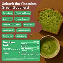 Caff Off Decaf Chocolate Matcha Green Tea Powder
