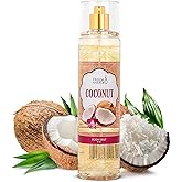 Freida and Joe Luxurious Coconut Body Mist Fine Fragrance, Women's Warm & Cozy Luxury Scented Valentines Gifts & Presents, 8oz Fine Mist Spray Bottle (Coconut)