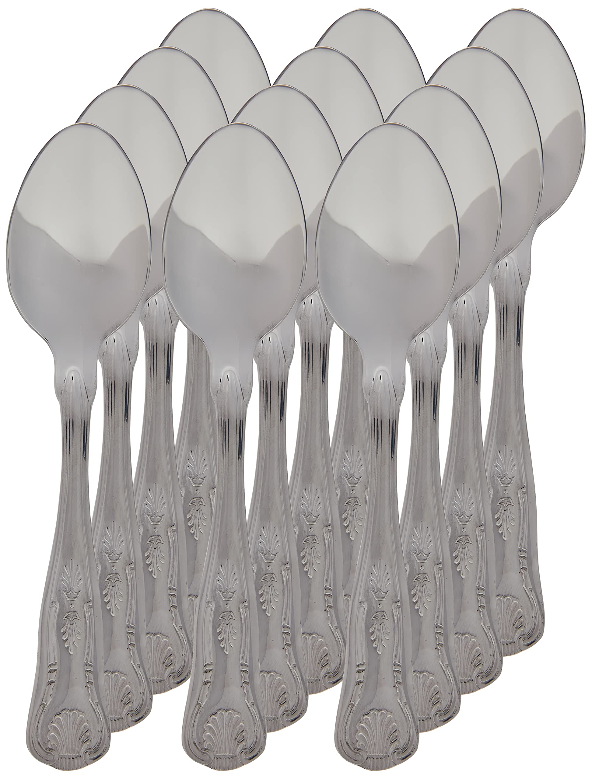 Kings Cutlery Tea Spoons - Pack of 12 | Stainless Steel Tea Spoons, Genware Kings Cutlery, Teaspoons