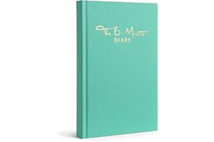URBESTSELF The 6-Minute Diary | 6 Minutes a Day for More Mindfulness, Happiness and Productivity | A Simple and Effective Gratitude Journal and Undated Daily Planner (Turquoise)