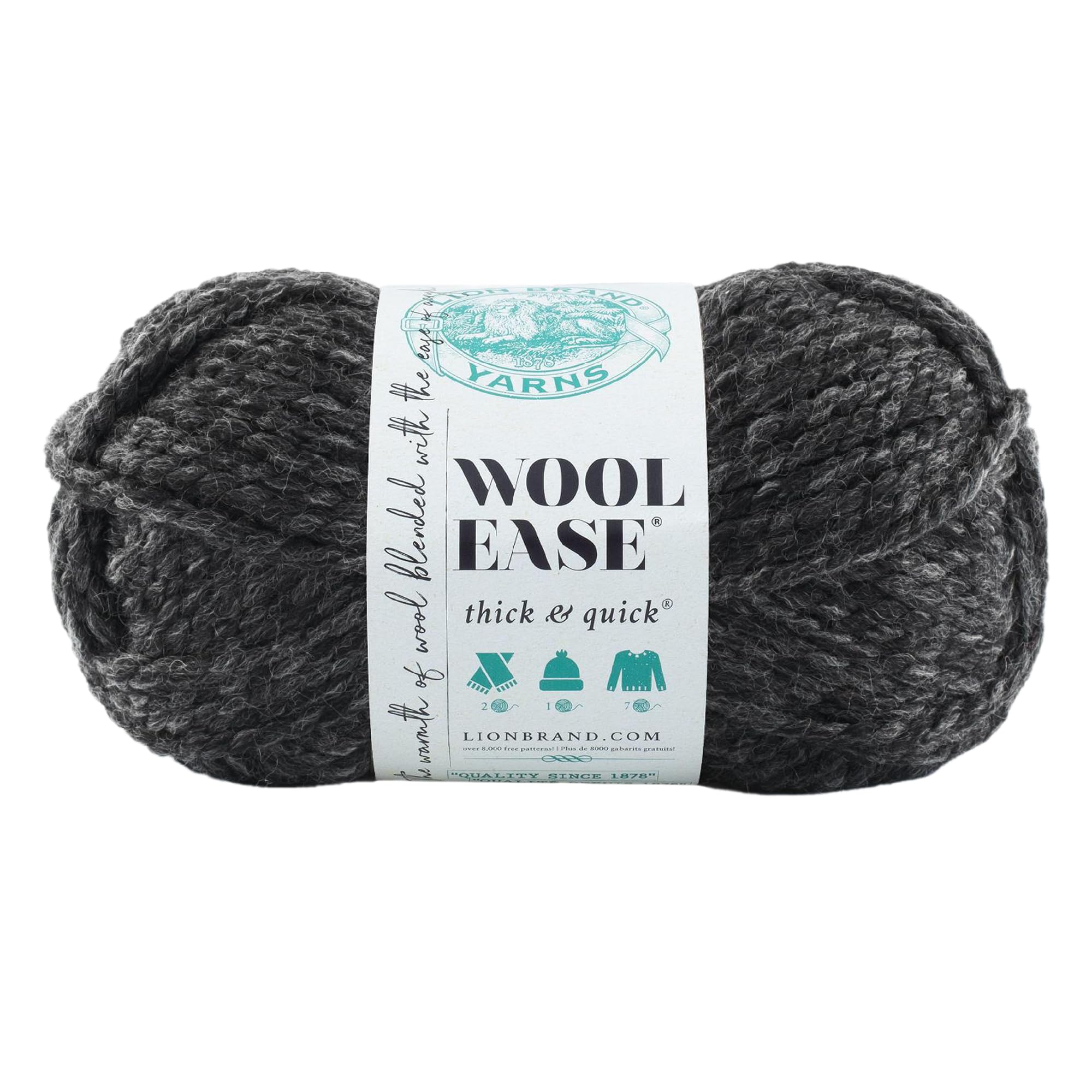 Lion Brand Yarn Company 640-149 Ball of yarns & amp; agrave; knitting, Charcoal — image 1