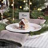 THE TWIDDLERS 200 Pack Foldable Wedding Name Place Cards with Gold Border view 6