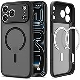 Spigen for iPhone 17 Pro Case, Ultra Hybrid MagFit [TPU Covered Camera Control] [Anti-Yellowing] [Compatible with Magsafe] - Frost Black