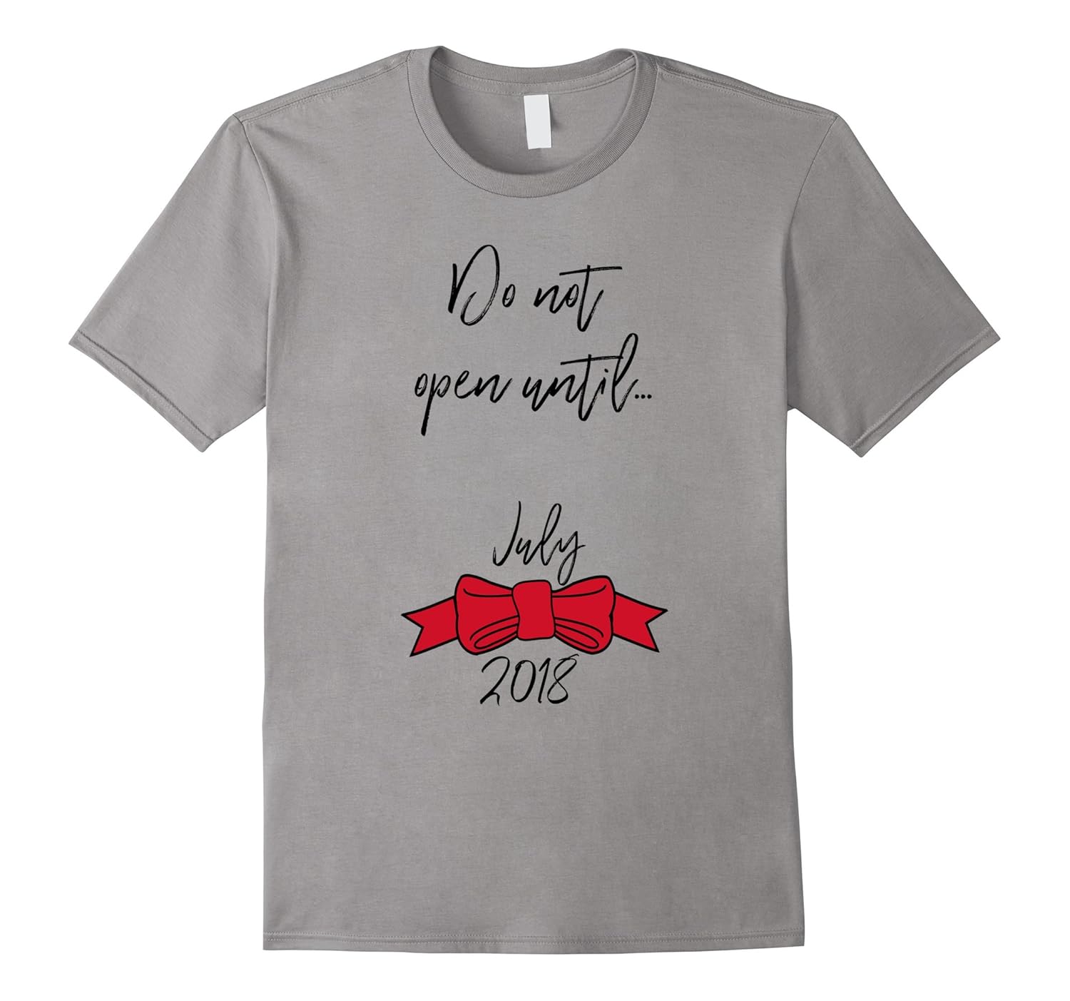 Do Not Open July Christmas Pregnancy Announcement Shirt-ANZ