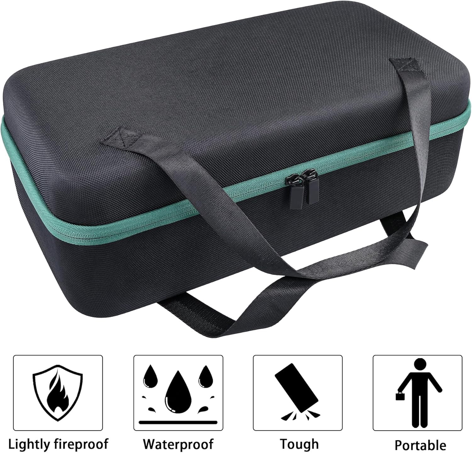 co2CREA Hart Tragbare Schutzhülle Etui Tasche für Bosch Home and Garden Akku-Handstaubsauger UniversalVac 18,Nur Tasche 7