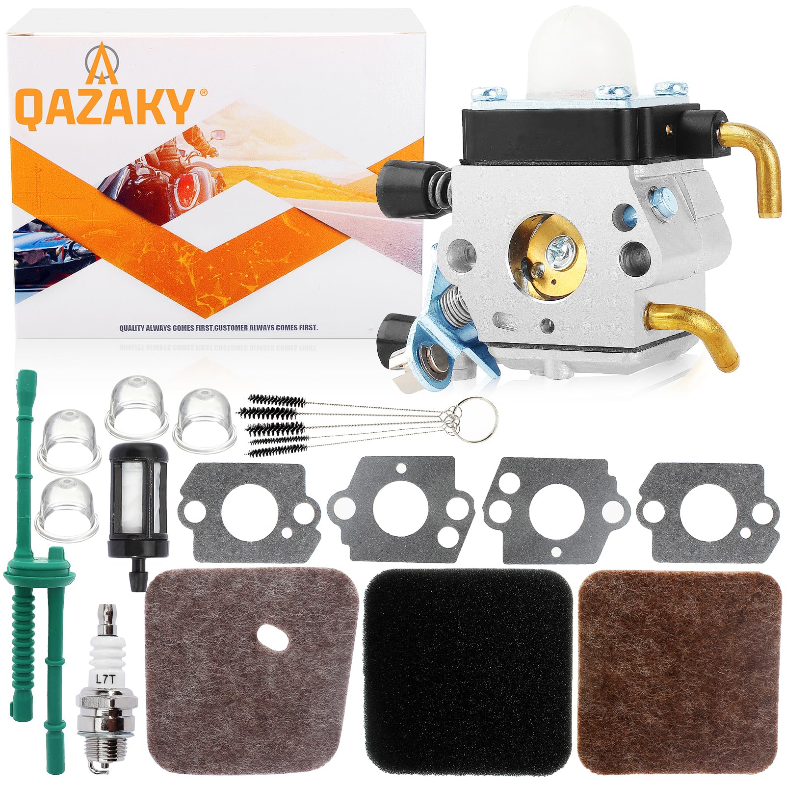 QAZAKY Carburetor Compatible with FC55 FC75 FC85 FS310 FS38 FS45 FS46 FS46C FS55 FS55C FS74 FS75 FS76 FS80 FS80R FS85 HL45 HL75 HS45 HS75 HS80 HS85 HT70 HT75 KM55 KM55C KM55R KM80 KM85 SP85