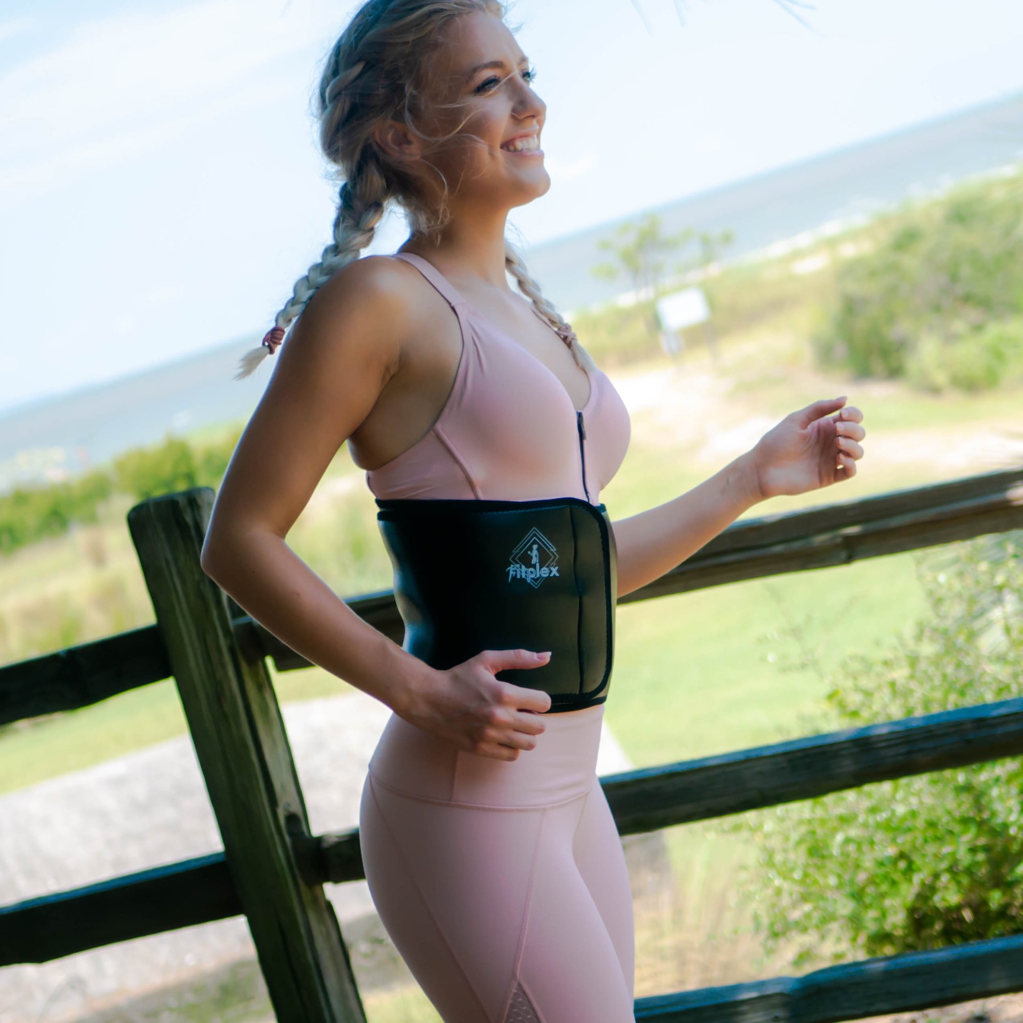 Waist Trimmer Belt - Weight Loss Wrap - Stomach Fat Burner - Sauna Suit Effect - Best Abdominal Workout Trainer - Low Back - Lumbar Support - Neoprene Slimmer Kit - for Women (Black)