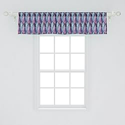 Ambesonne Abstract Window Valance, Illustration of