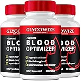 Glycowize Blood Optimizer Capsules, Official Glycowise Supplement Pills, Premium Formula for Healthy Circulation & Stable Levels, All Natural Glyco Support, Glyco Wize Pastillas Reviews (3 Pack)