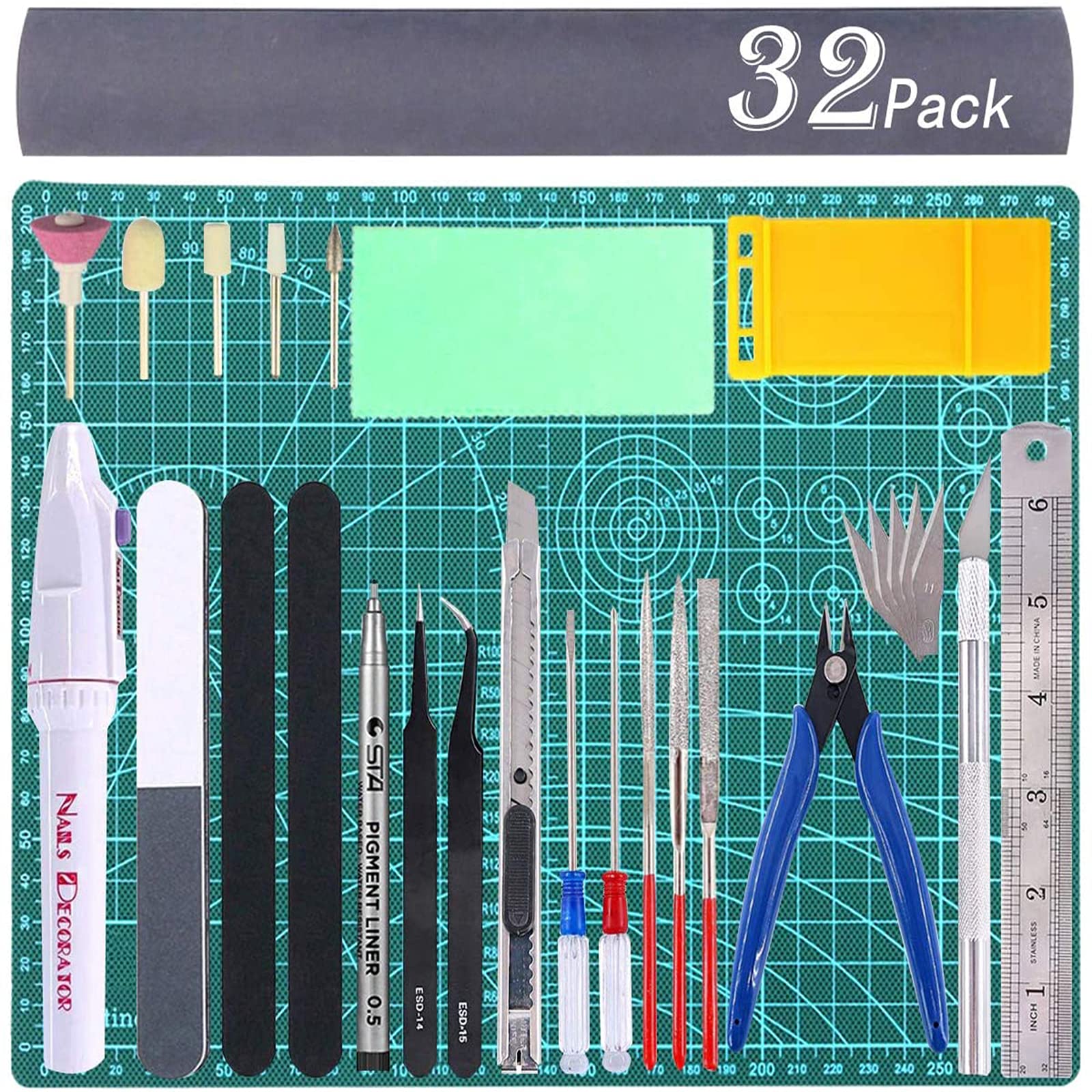 Photo 1 of 33Pcs Gundam Model Kit Tools Gunpla Tool Kits Bandai Moddeler Craft Set for Hobby Building