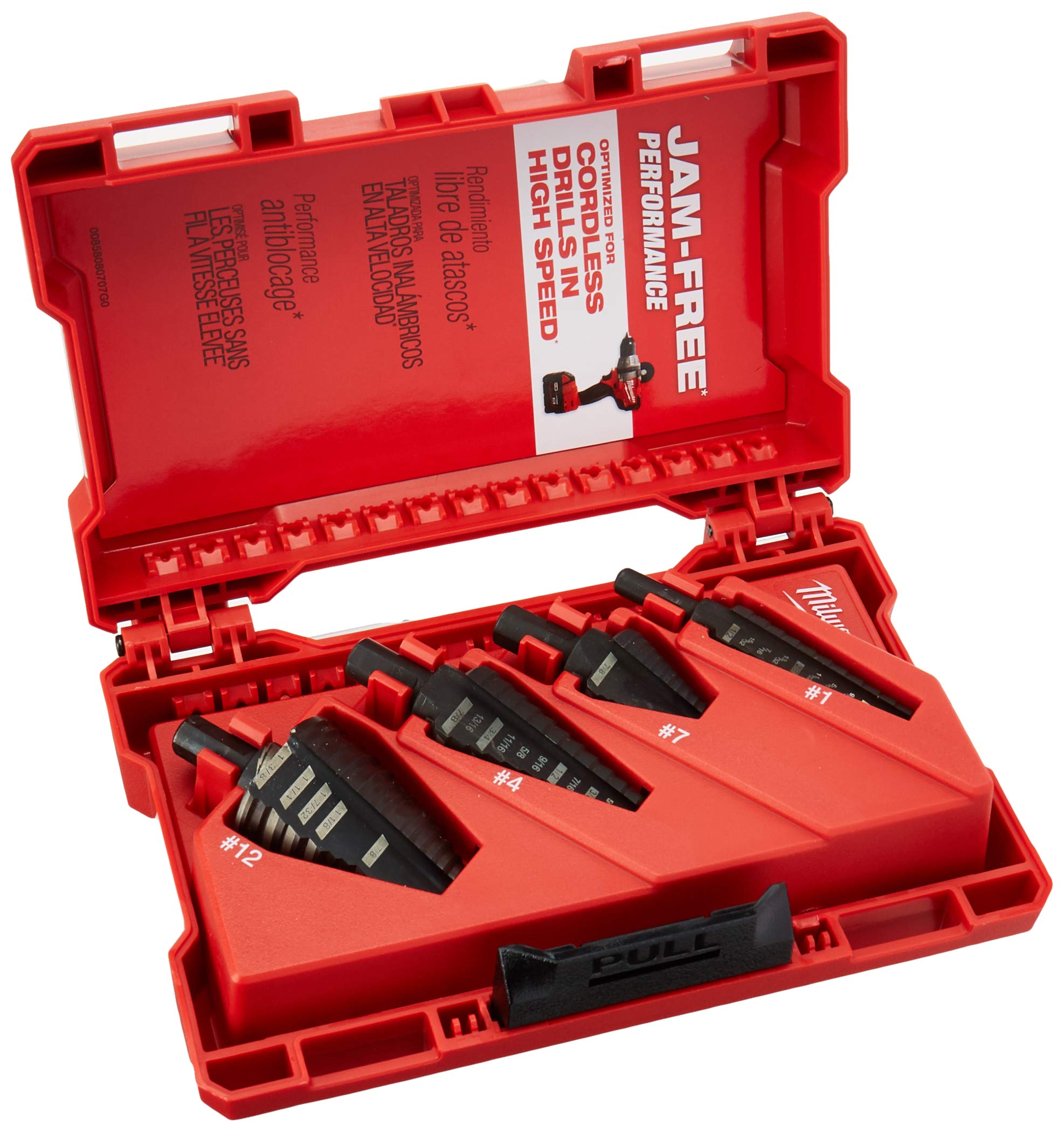Milwaukee (MLW48899223) 4-Piece Step Drill Bit Set