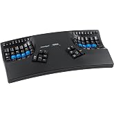 Kinesis Advantage2 Ergonomic Keyboard (KB600), Black top case, Cherry MX Brown Switches, QWERTY keycaps