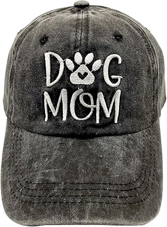 distressed dog mom hat