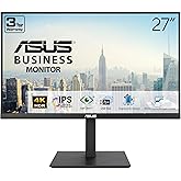 ASUS 27” 4K Business Monitor (VA27UQSB) - UHD (3840 x 2160), IPS, Frameless, HDR10, DisplayPort, Dual HDMI, Speakers, Eye Car