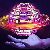 Ivtivfu Flying Orb Ball (Pink, 2025 Upgraded) with Dazzling Lights, Magic Hover Spinner, Boomerang Drone, Floating Cosmic Glo