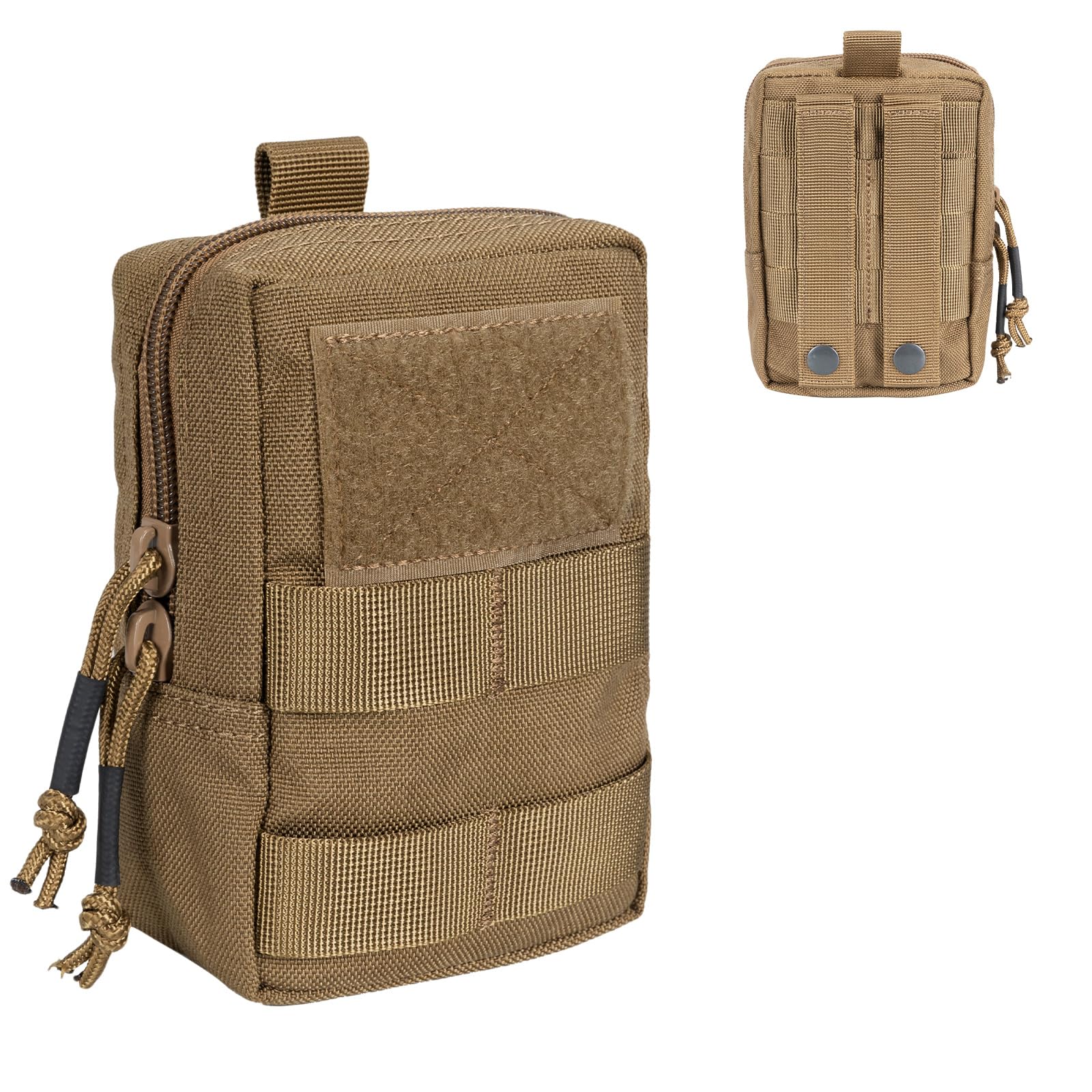 EXCELLENT ELITE SPANKER Tactical Molle Waist Bag Phone Pouch Bag Nylon Utility Pouch for Outdoor, Sports(Coyote Brown)
