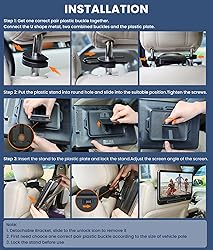 WONNIE 12" Dual Car DVD Players Portable DVD