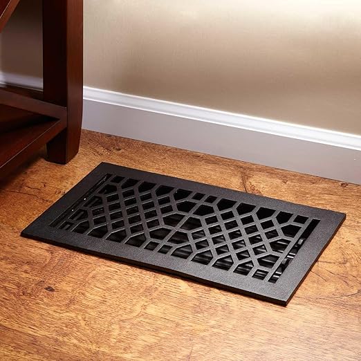 Signature Hardware 344768 Antique Cast Iron Floor Register 6 X