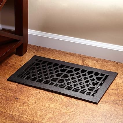 Signature Hardware 344780 Antique Cast Iron Floor Register 10 X 12