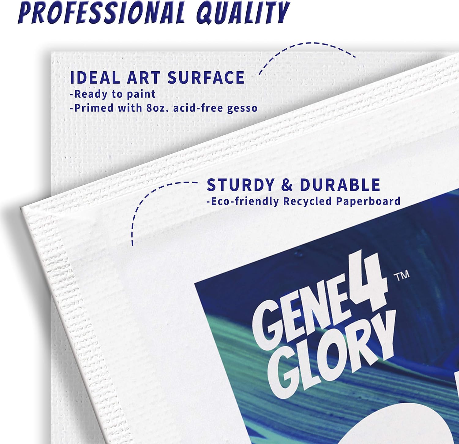 GENE4GLORY Canvas Panel 10 Pack - 8x10 Inch Artist Canvas Board for Painting: Paintings