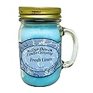 Fresh Linen Scented 13 oz Mason Jar Candle - Made in the USA by Our Own Candle Company