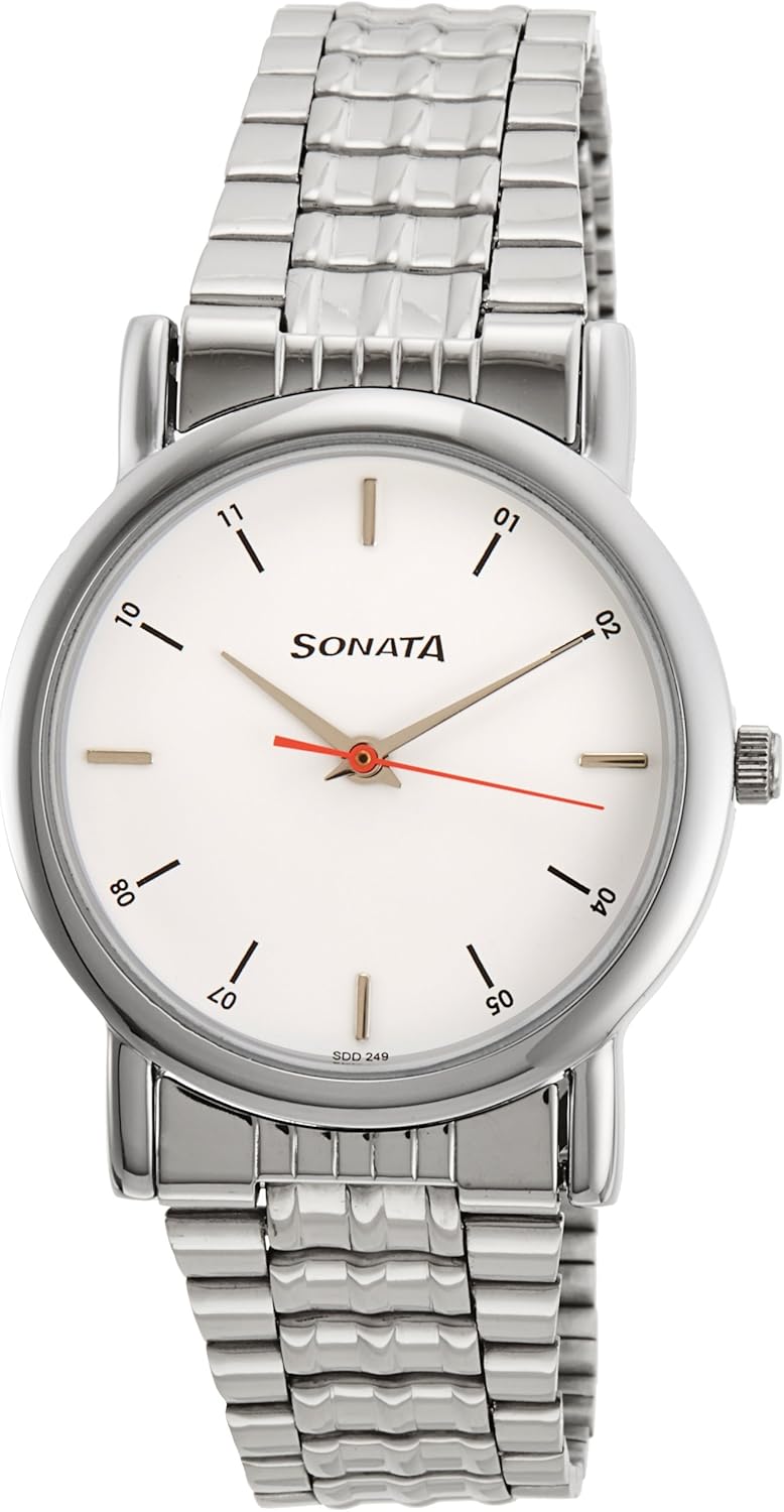 Buy Sonata Analog White Dial Men's Watch NM7987SM03W/NN7987SM03W at