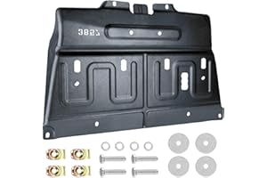 Upgrade Manganese Steel Splash Panel Shield Under Diaper with Mounting Screws Compatible with 2015-2020 Ford F150 Gasoline En