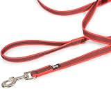 Julius-K9 Color & Gray Super-Grip Leash with Handle 20 mm x 3 m Red-Gray view 3