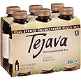 Tejava Original Unsweetened Black Iced Tea, 6 Pack, 16.9oz PET Bottles, Non-GMO, Kosher, No Sugar or Sweeteners, No calories, No Preservatives, Brewed in Small Batches