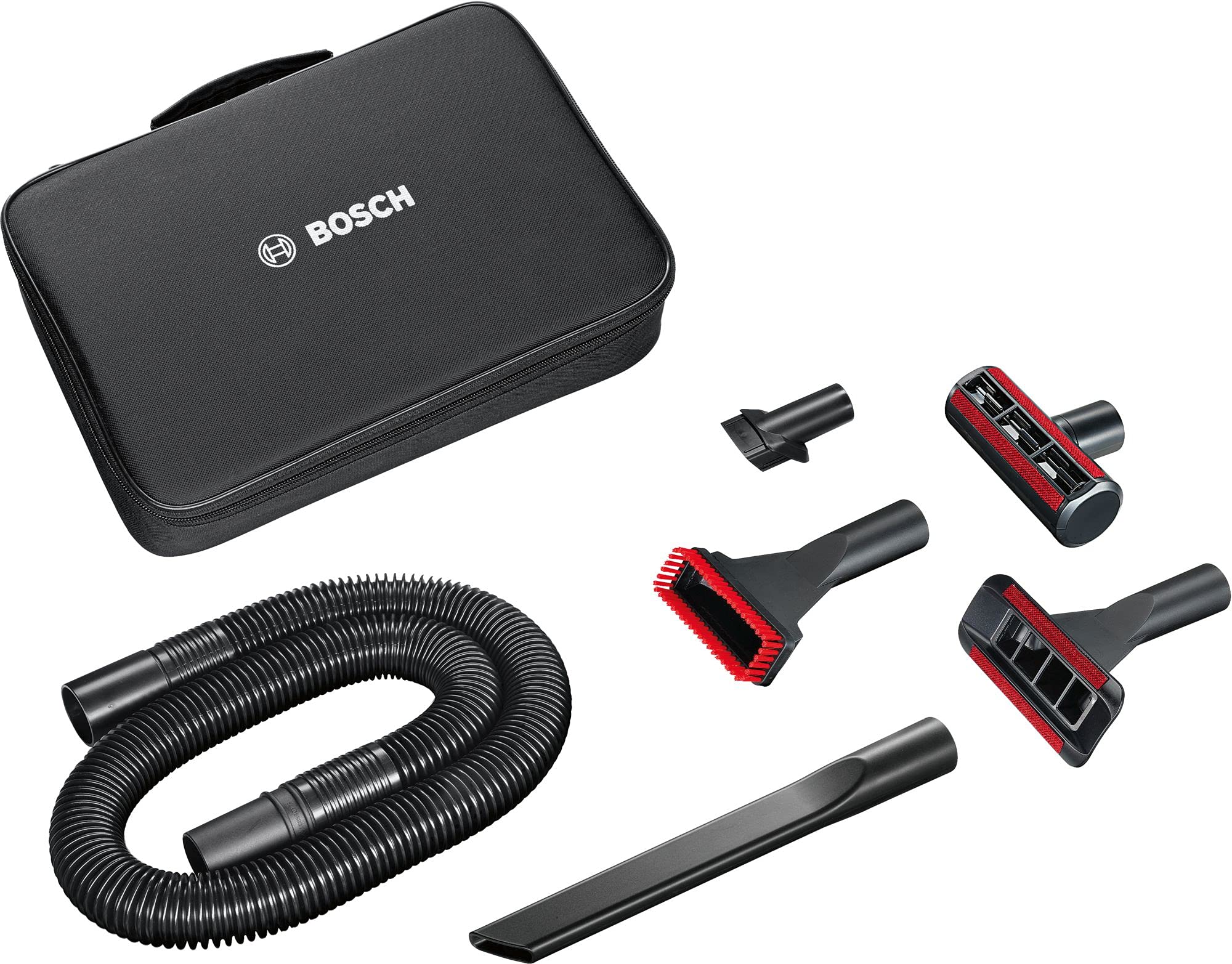 Bosch BHZTKIT1 Accessory Set Suitable for Move Handheld Vacuum Cleaner, Extra Long Crevice Nozzle, 2-in-1 Upholstery and Furniture Nozzle, Mattress Nozzle, Original Accessories, Black