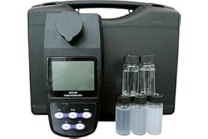 VTSYIQI Turbidimeter Turbidity Meter Kit Turbidity Tester Measurement with 4 PCS Calibration Solution Range 0 to 1100 NTU/FNU