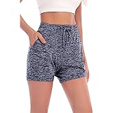 ruoxan Women's Shorts Hiking Athletic Shorts Yoga Lounge Active Workout Running Shorts Comfy Casual with Pockets