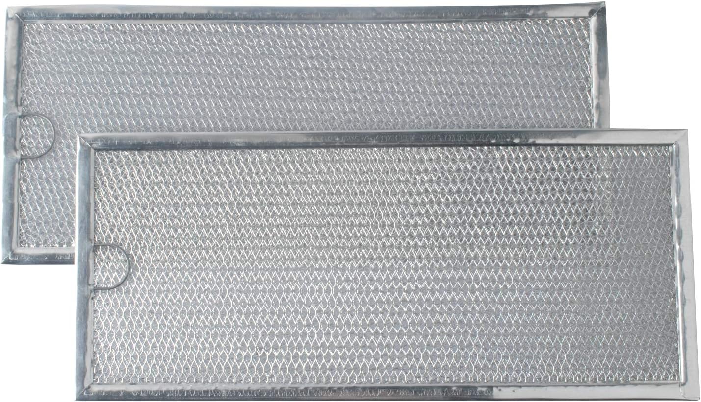Podoy WB06X10596 Microwave Grease Filter Compatible with GE General Electric Hotpoint Replaces 1085087, AP3792368, AF4318 (Pack of 2)