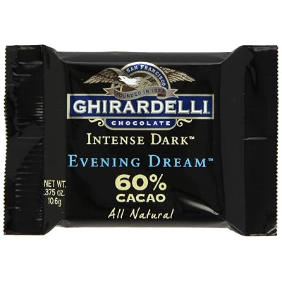 Ghirardelli Chocolate Intense Dark Squares, Evening Dream 60% Cacao, 0.375-Ounce Squares Pack of 540