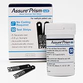 Assure Prism Multi Blood Glucose Test Strips &ndash; 0.5 Microliter Sample Size, Accurate &amp; Fast 5-Second Results, Compatible with Assure Prism Multi Glucose Monitoring System, 50 Count