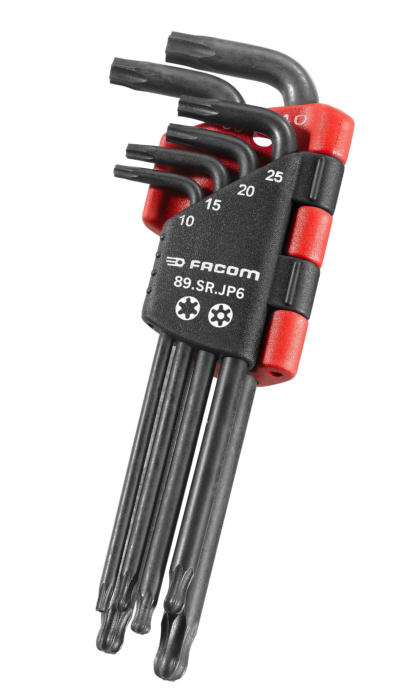 Facom 89SR.JP6PG Hex Keys Long with Spherical Resistor Head Set of 6