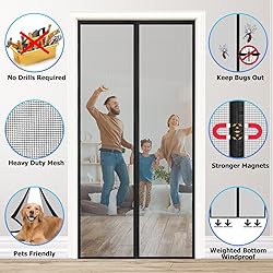 WENT Magnetic Screen Door - 100+ Custom Sizes, No