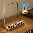 KORRTFID Now Playing Vinyl Record Stand, Vinyl Record Holder, Light Up Vinyl Record Display Stand, Vinyl Record Holder for Albums, Warm White Light with Fingerprint-Proof Acrylic Letters