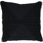 SARO LIFESTYLE Textured Woven Diamond Down Filled Throw Pillow