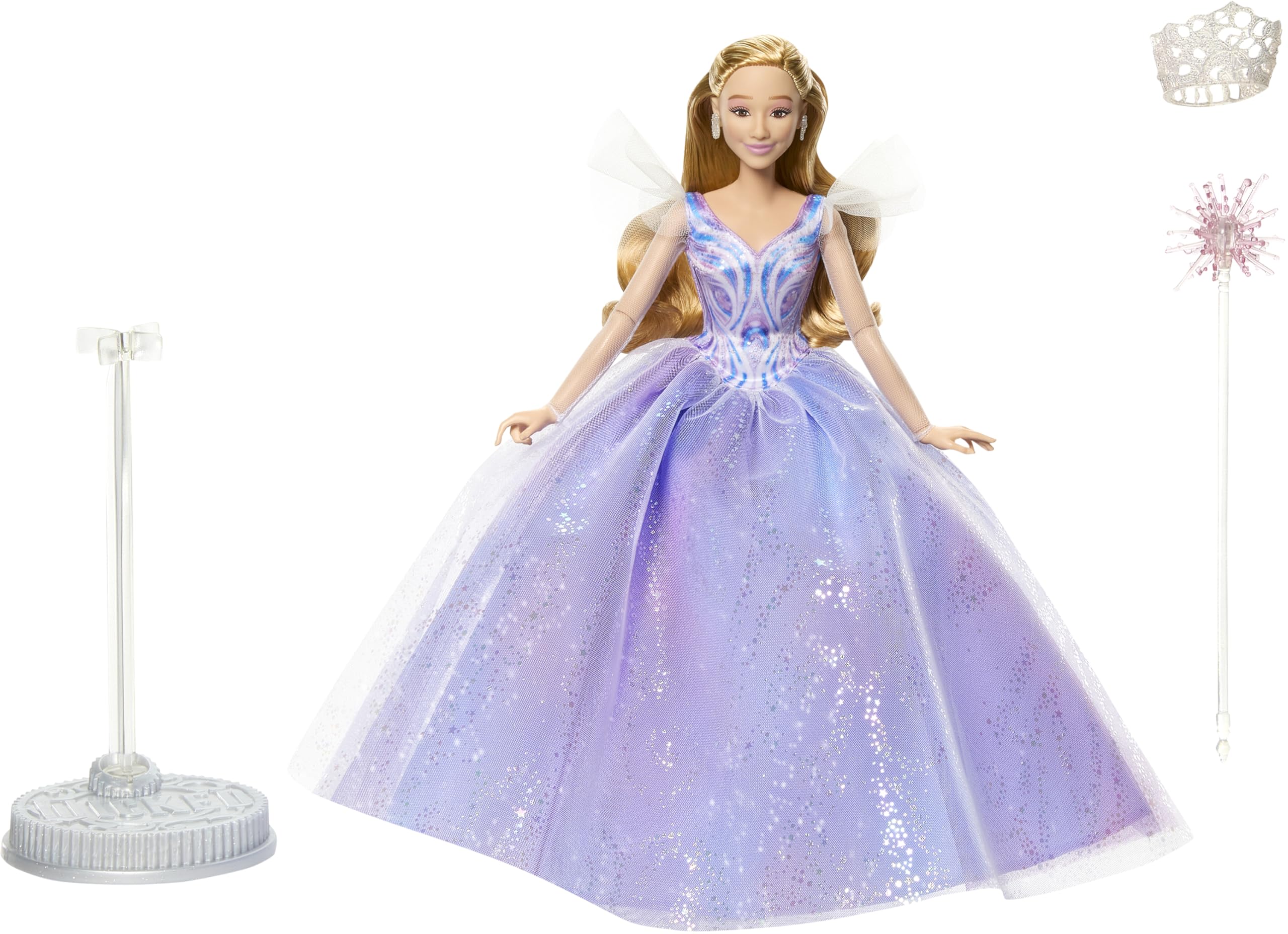 Mattel Universal Pictures’ Wicked: for Good Deluxe Glinda Fashion Doll with Removable Outfit & 3 Accessories, Inspired by The Movie