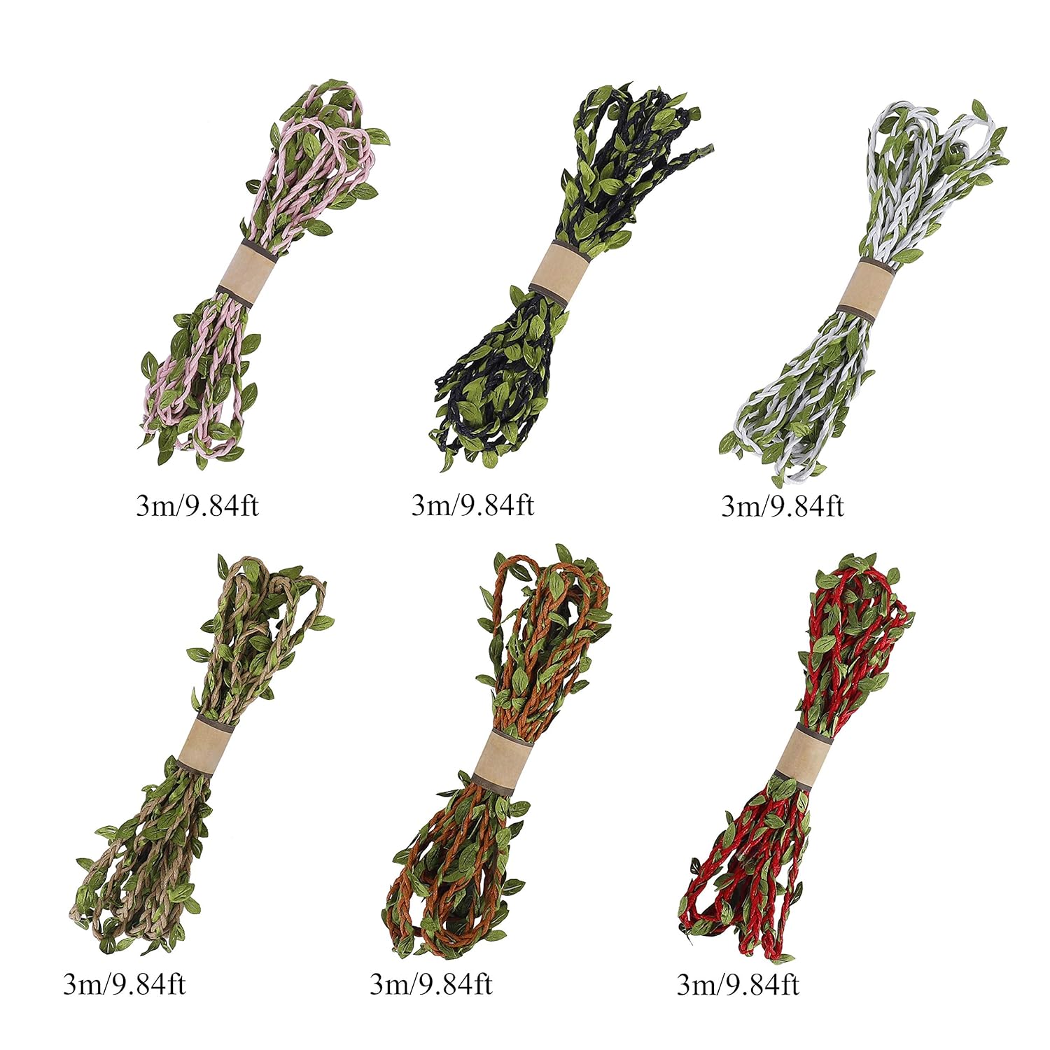 Decoracion Del Hogar Qh Shop Vid De Hojas 3m Verde Artificiales