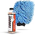 Torque Detail Decon Wash Pack - Decontamination Soap 8oz + Wash Mitt - Surface Strip Wash Car Shampoo - Highly Absorbent Microfiber Chenille Car Wash Mitt Safely Cleans Your Vehicles Entire Surface